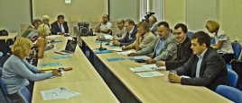 Ukrainos žurnalistai ir visuomenės veikėjai per telekonferenciją „Vilnius- Kijevas“. Nuotrauka iš Skype Ukrainos žurnalistai ir visuomenės veikėjai per telekonferenciją „Vilnius- Kijevas“. Nuotrauka iš Skype